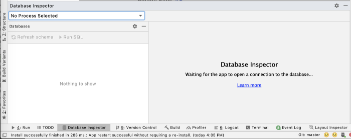 Database Inspector در اندروید استودیو